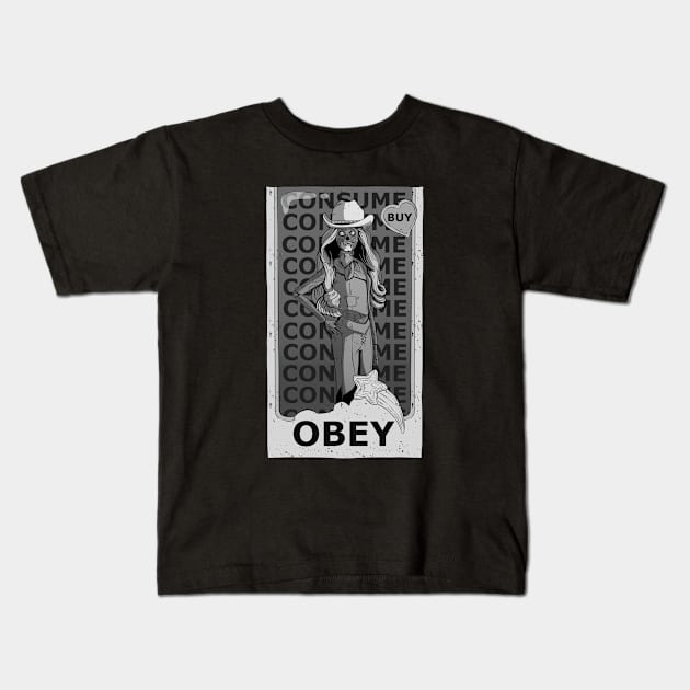 Obey Barbie Kids T-Shirt by The Brothers Co.